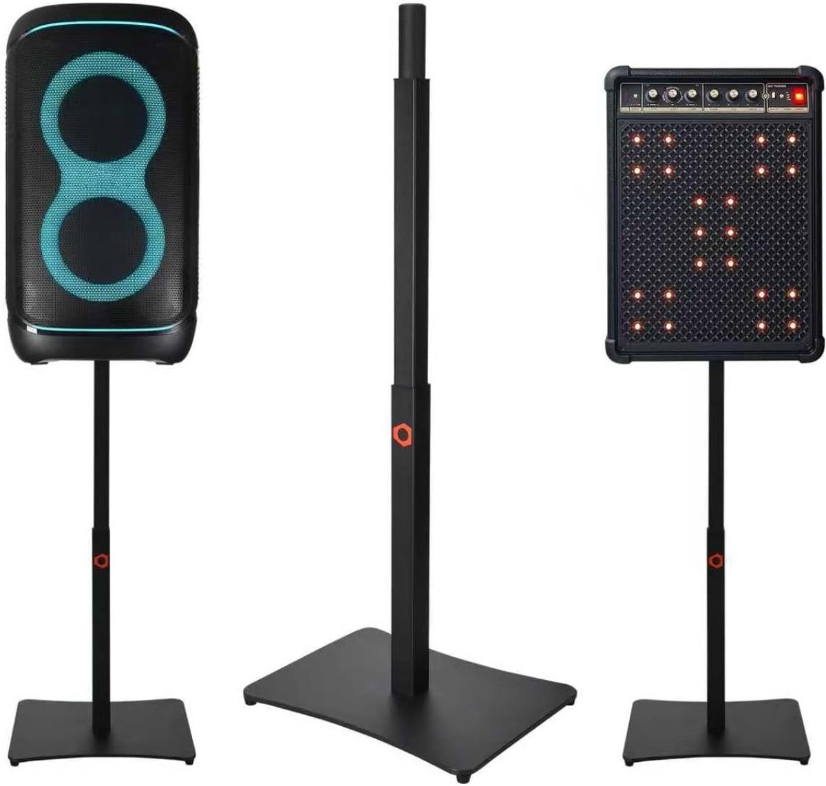 Verstelbare Speakerstand voor PartyBox en Marshall Bromley - Hoogte 58-86 cm, Rotatie en Stabiliteit voor Optimaal Geluid