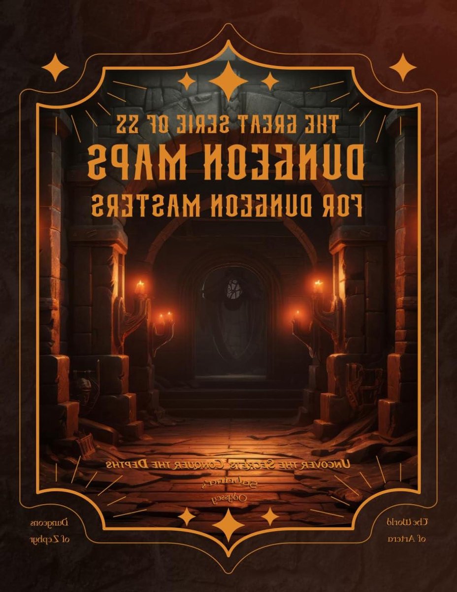 Dungeon Kaarten Boek - RPG Kaarten - Spel Maken - 55 Aanpasbare Kaarten - A4 Formaat - Niet Van Toepassing