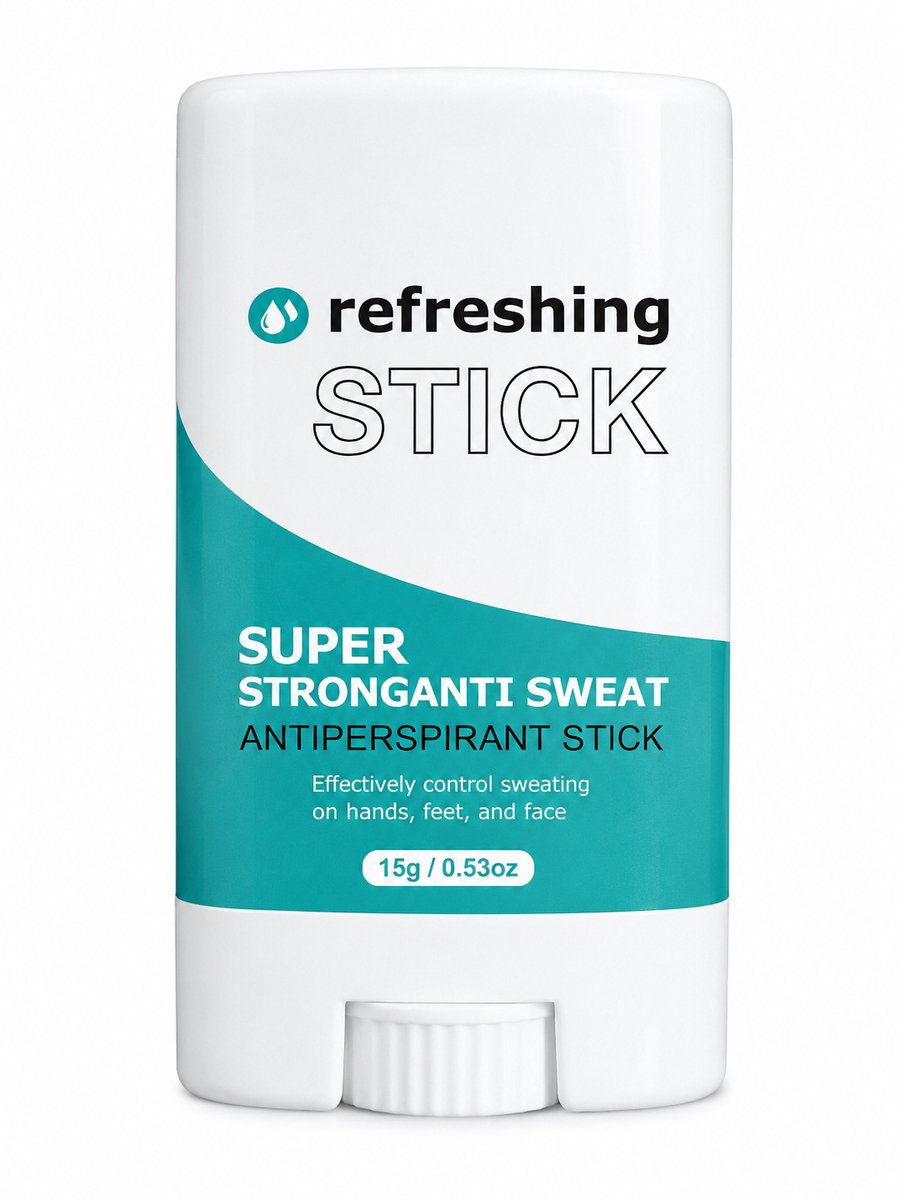 Super Sterke Anti Zweet Stick - voor Handen Voeten Gezicht Oksel - 15g - Anti Transpirant Stick