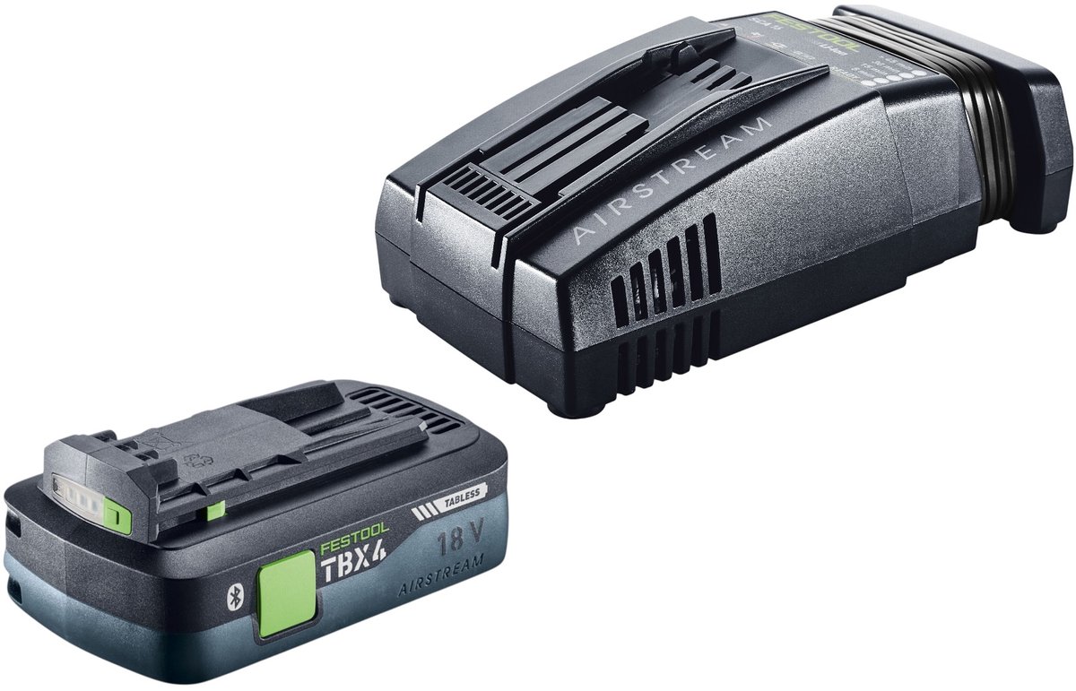 Festool energieset 18 V 1xTBX4/SCA16 met 1x BP 18 TBX 4 C-ASI accu 18 V 4,0 Ah (578745) + SCA 16 snellader (576953)