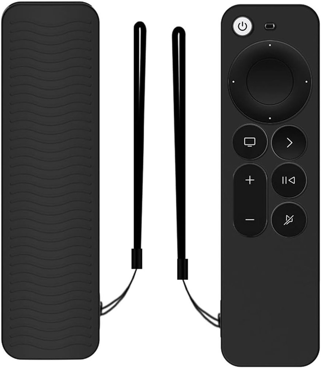 Beschermende Silicone Hoes voor Siri Remote 3rd en 2nd Gen - Antislip TV Accessoire, Remote Control Bescherming en Grip