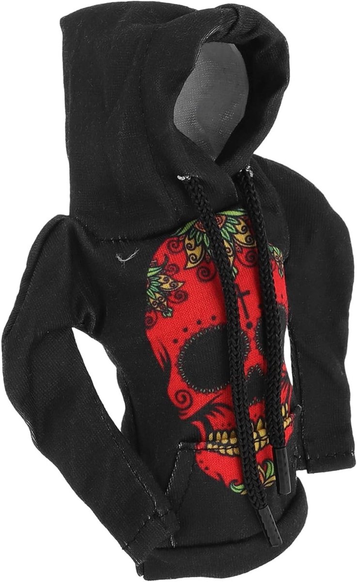 Versnellingspook Cover - Schakel Pookhoes - Auto Interieur - Stijlvol Skelet Design - 11x15.5cm Universeel - Rood Zwart
