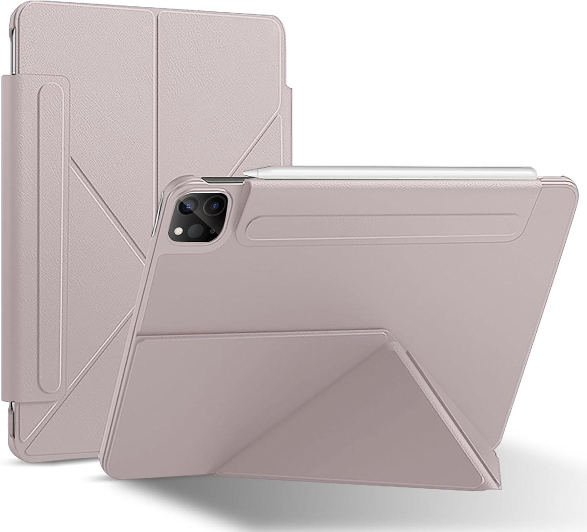 iPad Hoes - Beschermhoes Tablet - Tabletbescherming - Sterke Magneet - 13 inch - Roze