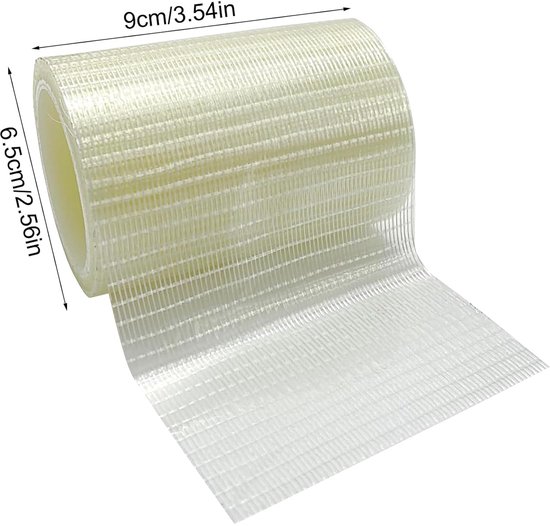 Luifel reparatietape - Zeil reparatie - Buiten repareren - Weerbestendig - 10cm x 20m - Transparant — afbeelding 3