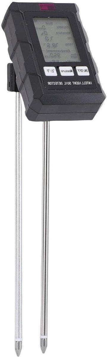 Bodemvochtmeter - Bodemtester PH-meter - Planten Verzorgen - 6-in-1 Functionaliteit - N.v.t. - Zwart