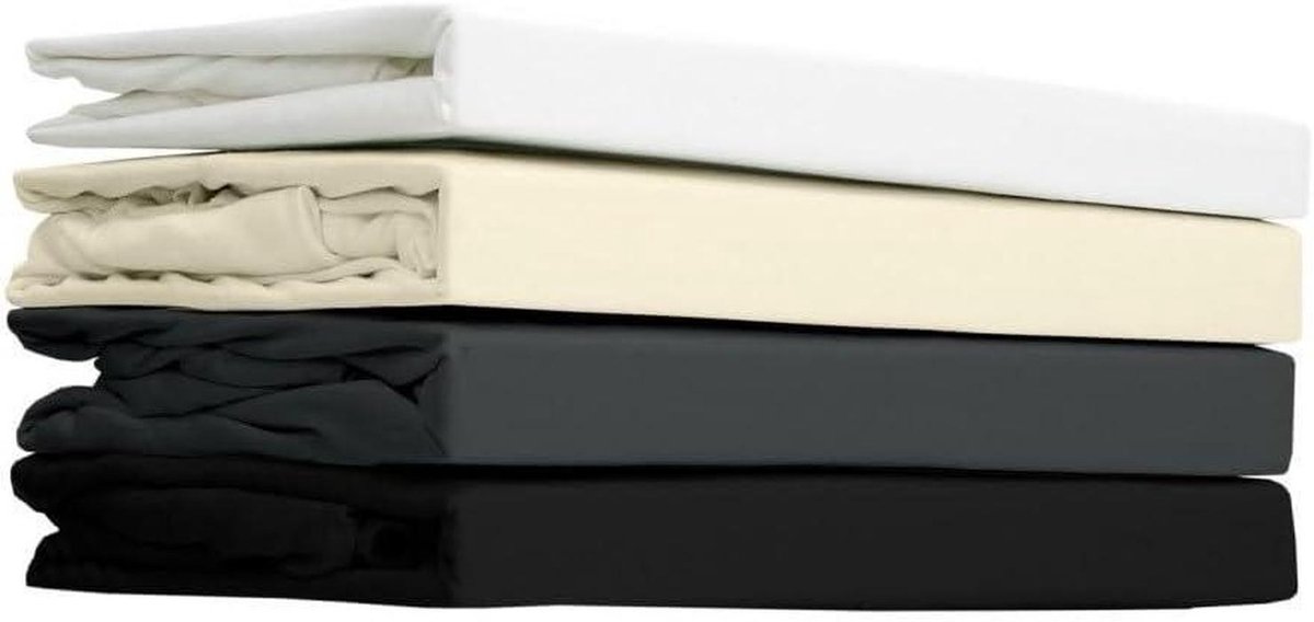 Hoeslaken Jersey Katoen - Boxspring Antraciet - Comfortabel Slapen - Nederlandse Productie
