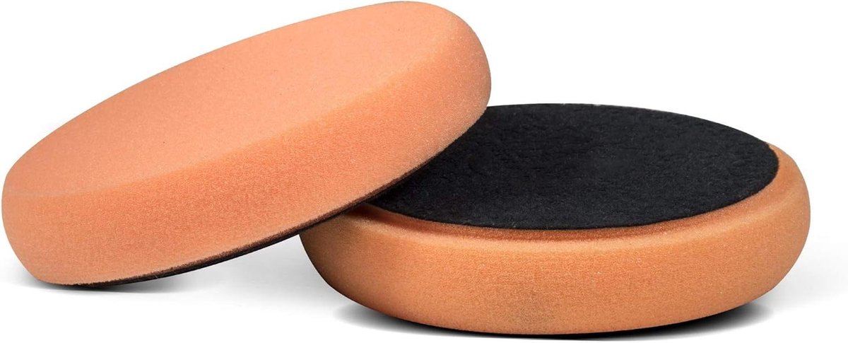 Polijstspons - Polijstschijf - Auto polijsten - Gemiddelde hardheid - 145/25 mm - Oranje