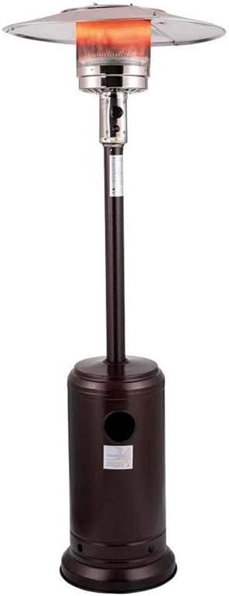 Buiten Gas Kachel - Terraskachel Tuinkachel - Terras Verwarmen - Elegant Design - 16000 Grams - Zwart