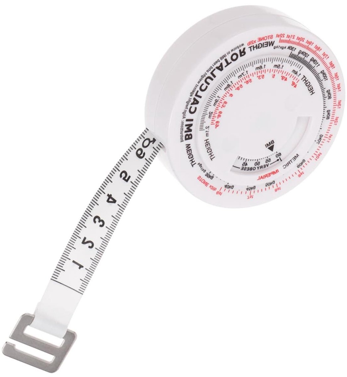 Lichaamsmeetlint - Meetlint voor vetpercentage - Gezondheidsmonitoring - Nauwkeurige taillemeting - 1.5 meter - Multi