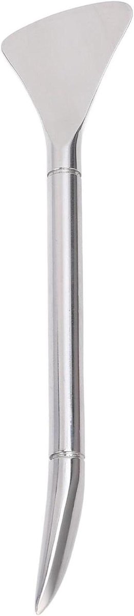 Poriënreiniger Spatel - Mee-eterschraper Gezicht - Huidverzorging Thuis - Fijn Snijdesign - 14 x 6 x 1 cm - Zilver