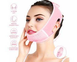 Face Lift Bandage – Verstelbare Kinband voor Gezichtsondersteuning – Herbruikbare V-Shape Gezichtsband