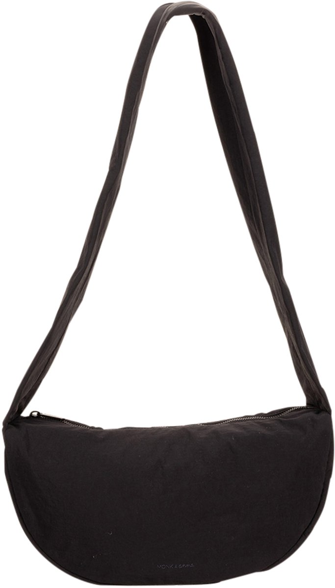 Monk and Anna - Namika Crossbody Tas Dames | Zwart - 35 x 12 x 16,5 cm