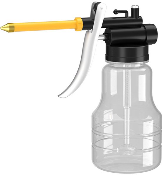 Hogedruk oliespuit - Oliekan - Drukspuit - Smeermiddelreservoir - Oliespuit - Geschikt voor machineonderhoud - Lagers - Onderhoud van apparaten - Transparant - 7*16 cm - 250 ml — afbeelding 5