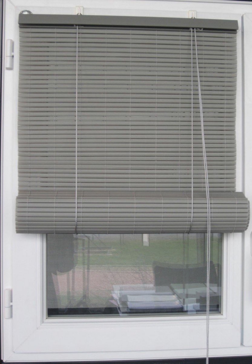 Rolgordijn PVC lamellen - Raambekleding decoratie - Binnen en buiten - Zonder boren monter