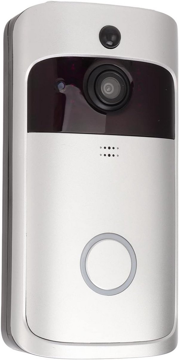 Videodeurbel Camera - Smart WiFi Deurbel - Veiligheid Thuis - Infrarood Nachtzicht - 166 Graden Lens - Aluminium