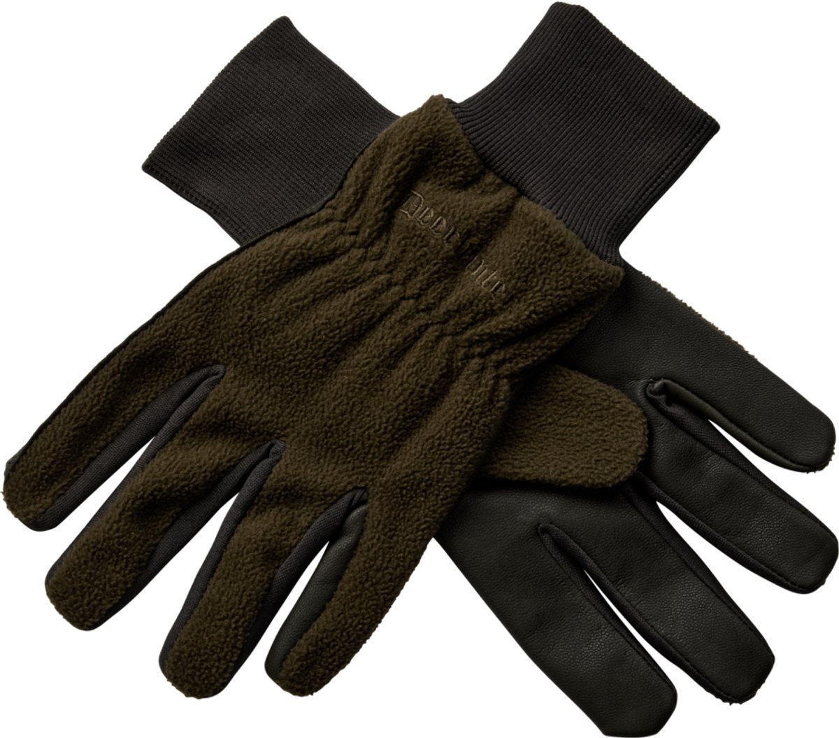 Deerhunter Fleece Handschoenen met Leer Outdoor handschoenen Leren handschoenen Scandinavische handschoenen Fleece handschoenen Winter handschoenen Maat XL
