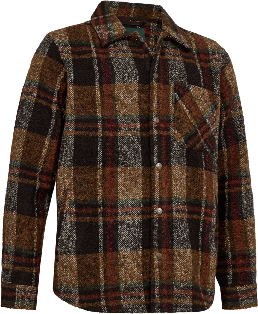 Deerhunter Wilder Overshirt Check Outdoor Overshirt Jacht Overshirt Scandinavisch Overshirt Cypress