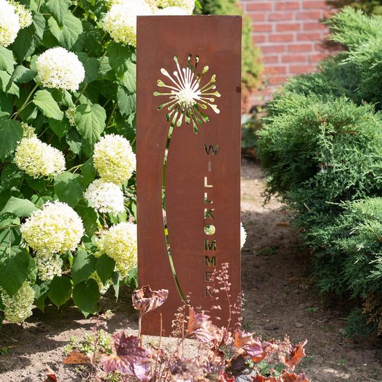 Tuinsteker Metaal Paardenbloem Patina 133 cm Tuindecoratie van Merkloos	 — afbeelding 4
