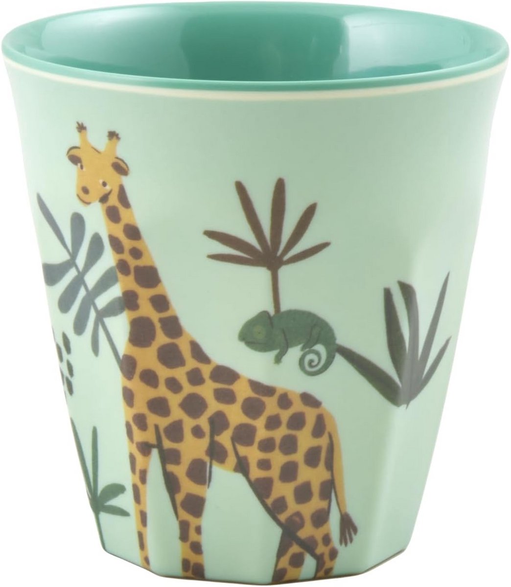 Kinderbeker Melamine - Drinkbeker Giraf - Zelfstandig Drinken - BPA Vrij Materiaal - 200 ml Inhoud - Multi
