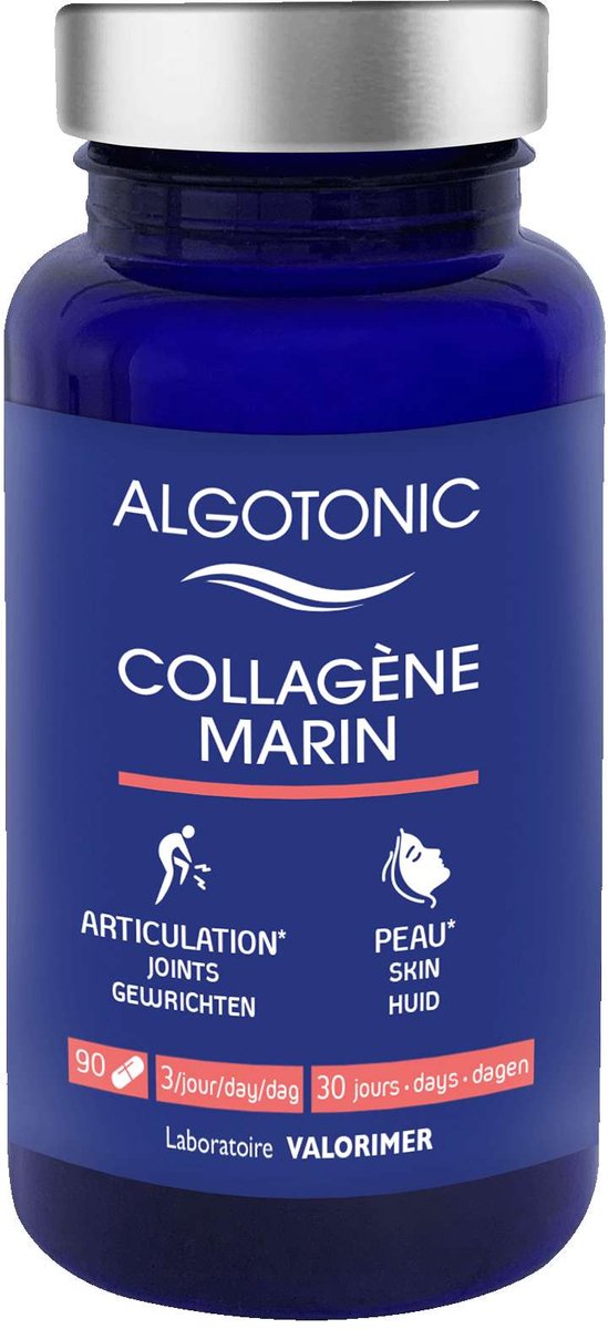 Algotonic Collageen Marin - Voedingssupplement voor Huidversteviging - 90 Capsules - Natuurlijk met Vitamine C en Mangaan