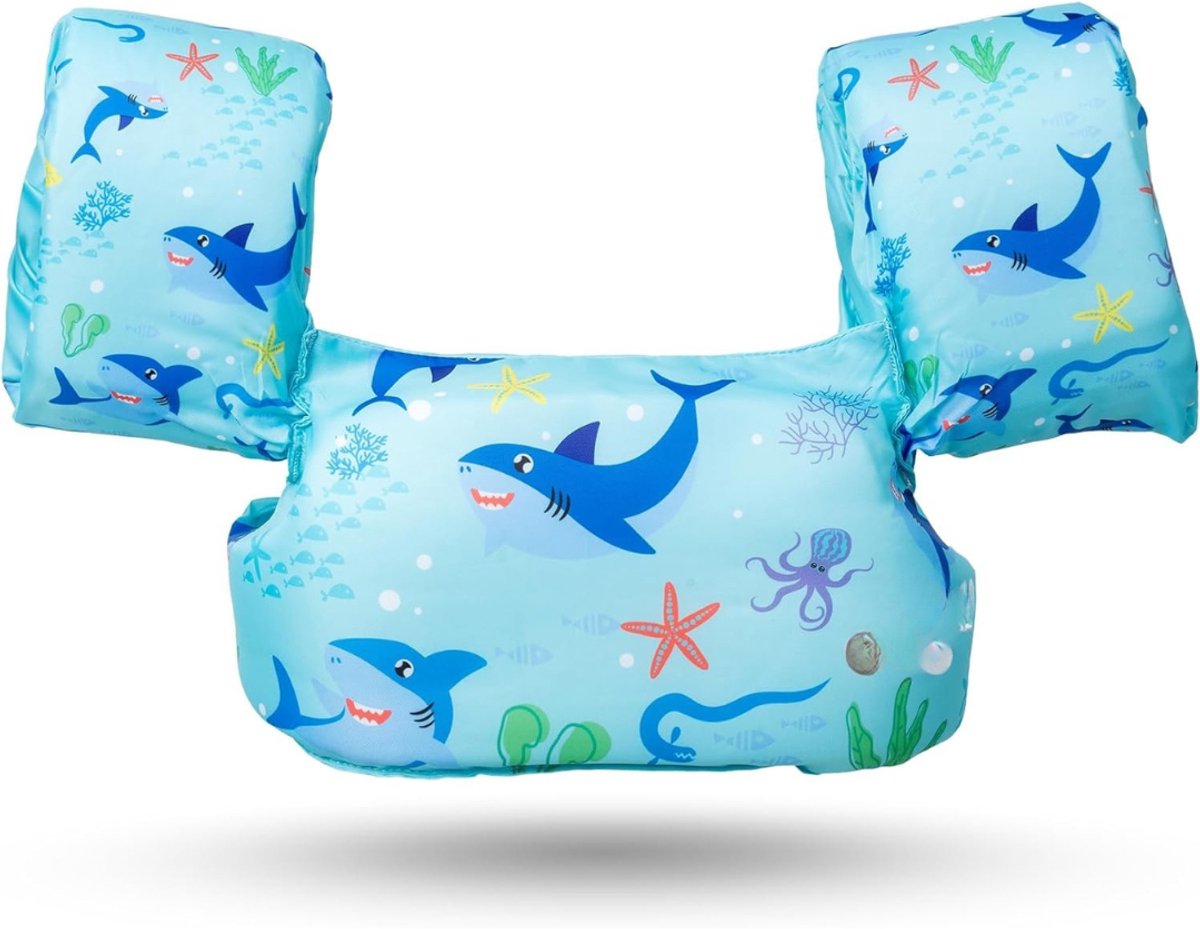 QUOVO® Zwemvest Kind - Zwemvest - Drijfvest Kind - Blauw - 33cm x 19cm x 16cm