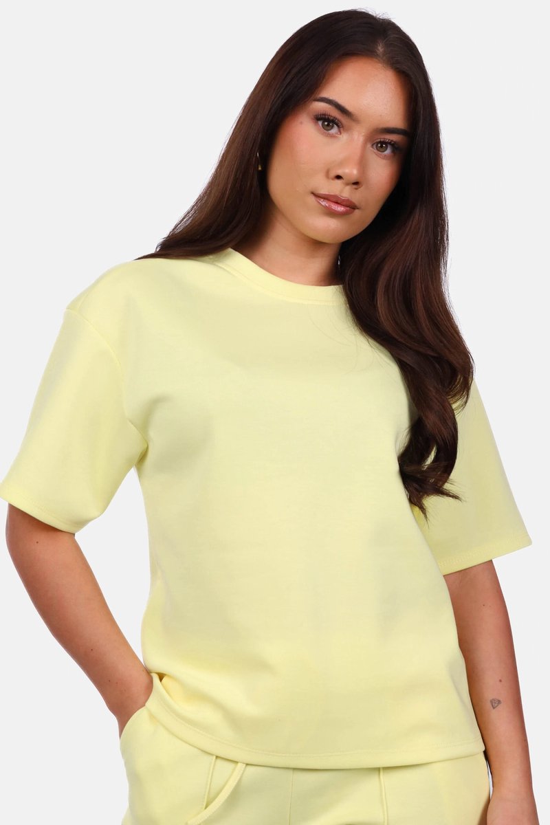Getdrezzed Top - Maat: S - Shirt met relaxte pasvorm lichtgeel