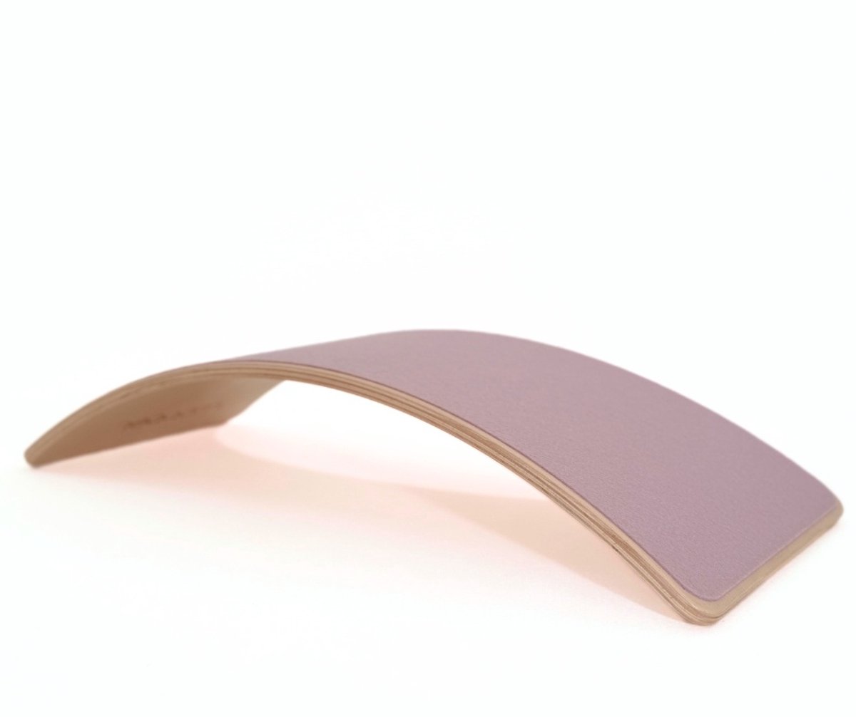 Wobbel XL Balansbord Volwassenen & Tieners (12+) - Houten Balance Board Yoga & Balanstraining - Wolvilt Wild Rose (Oudroze) - FSC Beukenhout - 115 cm - Het Origineel Sinds 2015