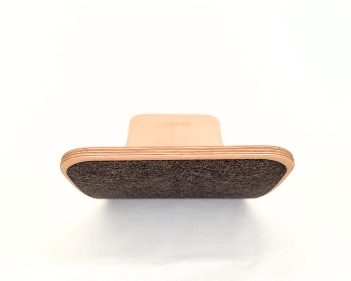 Wobbel XL Balansbord Volwassenen & Tieners (12+) - Houten Balance Board Yoga & Balanstraining - Wolvilt Into the Woods - FSC Beukenhout - 115 cm - Het Origineel Sinds 2015
