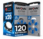Rayovac Extra Advanced 675 Hoorbatterijen PR44 Blauw – 120 Stuks