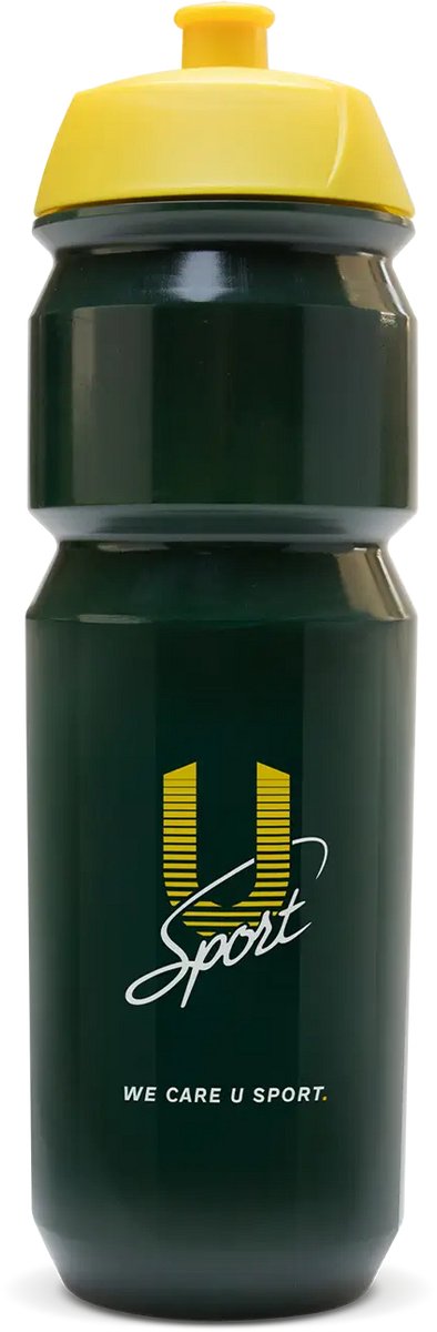 U-Sport Performance Sports Bottle - 750 ml - Tacx Shiva Bidon - Lekvrij & Biologisch Afbreekbaar - BPA-Vrij - Groen/Geel