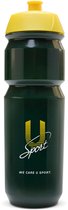Bouteille de sport U-Sport Performance - 750 ml - Bidon Tacx Shiva - Étanche & Biodégradable - Sans BPA - Vert/Jaune