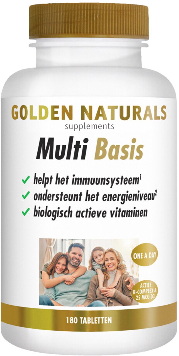 Golden Naturals Multi Basis - 2 x 180 tabletten - Voordeelverpakking