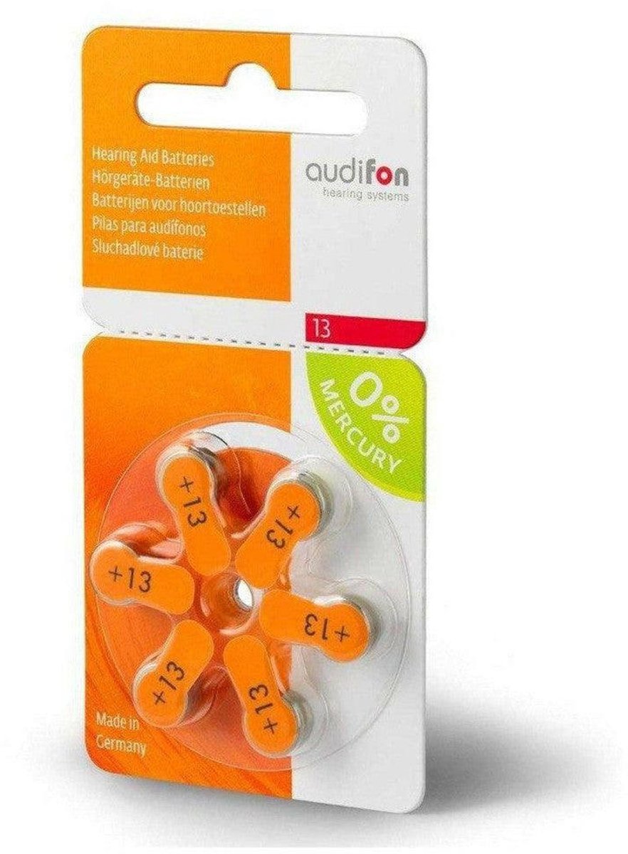 Audifon P13 hoortoestelbatterij oranje (60 stuks)
