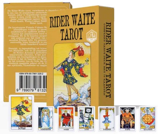 Rider Waite Tarot kaarten STANDAARD editie. (Tarot deck met 78 Originele Tarotkaarten Nederlands in Standaard formaat)