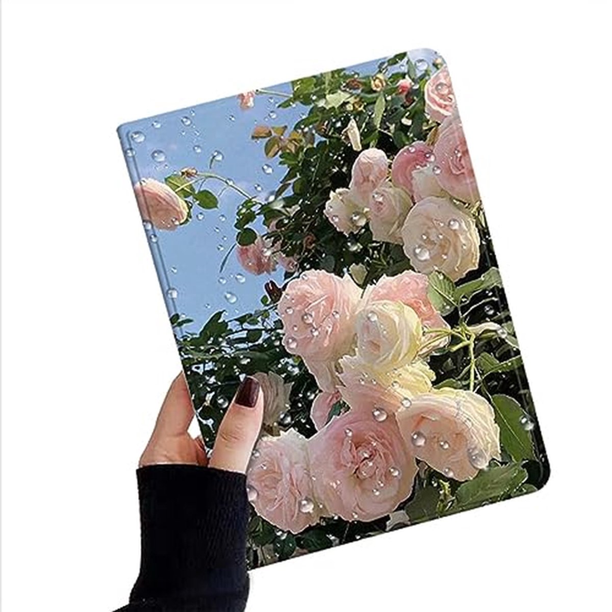 Tablet Hoes - Beschermhoes - Tabletbescherming - Met potloodhouder - 97 inch - Bloemenpatroon