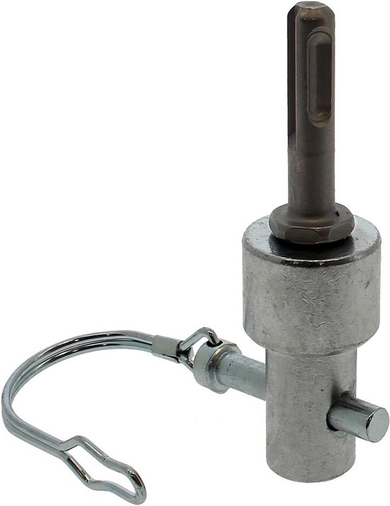 Grondboor - Aardeboor - Gaten Boren - Met SDS Plus Adapter - 60 mm Diameter - Zilverkleurig — afbeelding 4