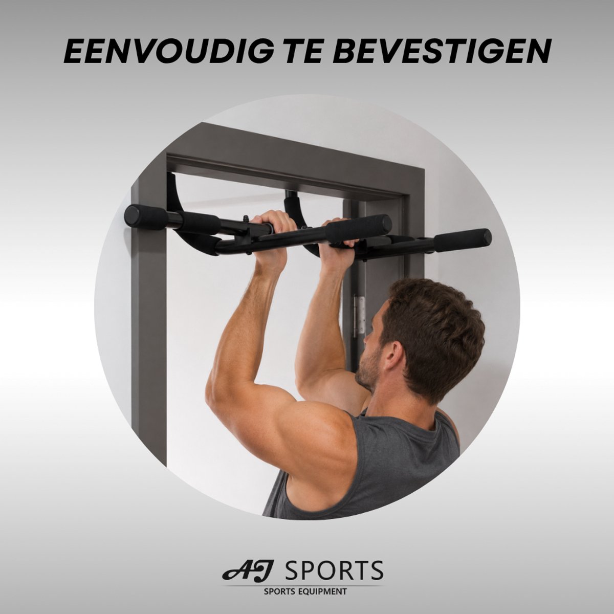 AJ-Sports Pull up bar - Pull up - Pull up station - Pull up Bar Deur – Deurrek voor Optrekken – Telescopisch – Optrekstang Deurpost - Fitness thumbnail 5