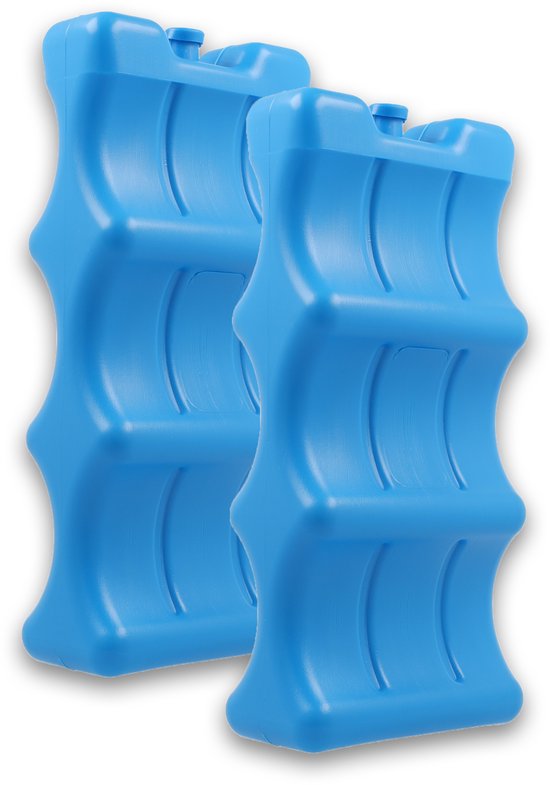 DULA Koelelementen voor blikjes - Blauw - Blikken koelelement voor koelbox en koeltas - 2 stuks - 10.5 x 22 x 5 cm van DULA — afbeelding 2