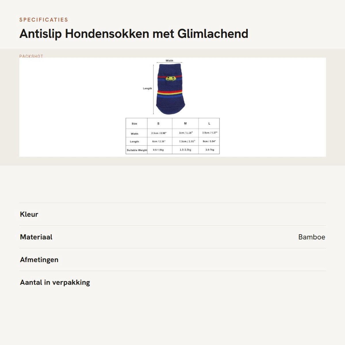 Dailygoods- Hondensokken Antislip - Pootbescherming - Set van 4 - Maat M - Siliconen Gelzolen - Warm Polyester - Huisdierensokken