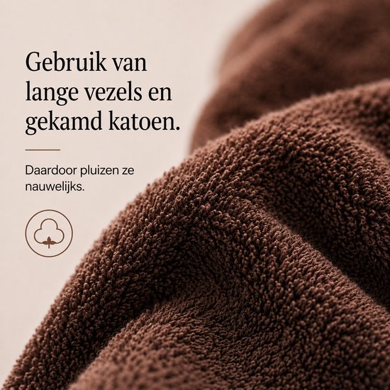 Miss Towels Hotel Badmat - Chocolade - 50x80cm - Made in Portugal