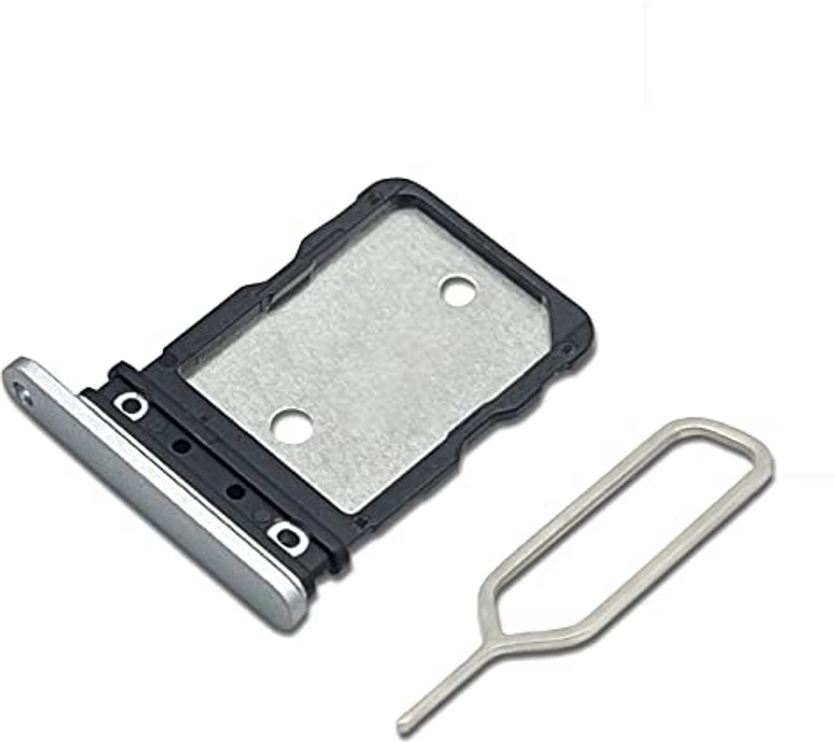 SIM Kaarthouder - Kaartsleuf Tray - Telefoon Reparatie - Dual SIM Compatibel - 10 x 6 x 1 cm - Wit