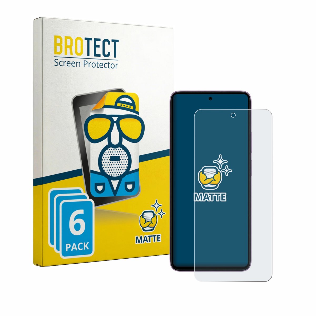 BROTECT - Screenprotector voor HMD Crest 2 - Folie Beschermfolie matte 6 Stuks