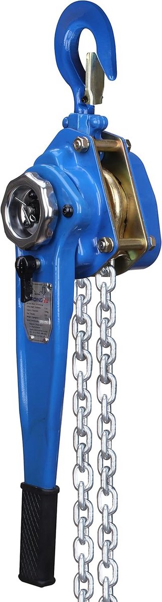 Hefboom Takel - Kettingtakel Hefwerktuig - Zwaar Werk Hef - Mechanische Lastrem - 1500 kg 3 meter - Zilver