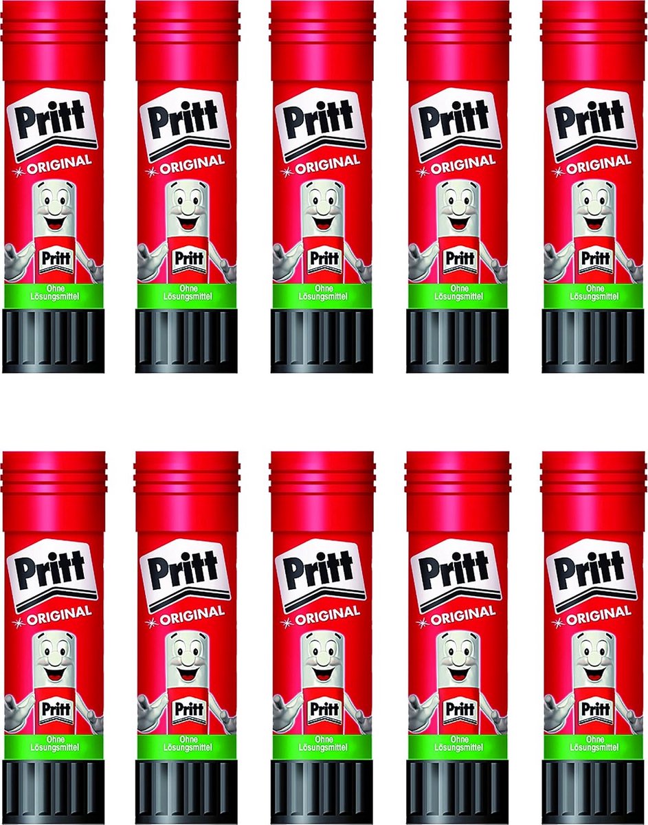 Lijm Stick - Papier Lijm - Hobby Knutselen - Oplosmiddelvrij - 10x 11g - Wit