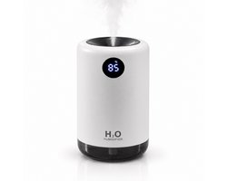 The Care Store Draadloze Luchtbevochtiger 500ML - Voor Slaapkamer, Kantoor & Woonkamer - USB-C Oplaadbaar - LED Display - Wit
