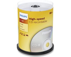 Philips - Philips CD-r 52x 700mb 100cake - 30 Dagen Niet Goed Geld Terug