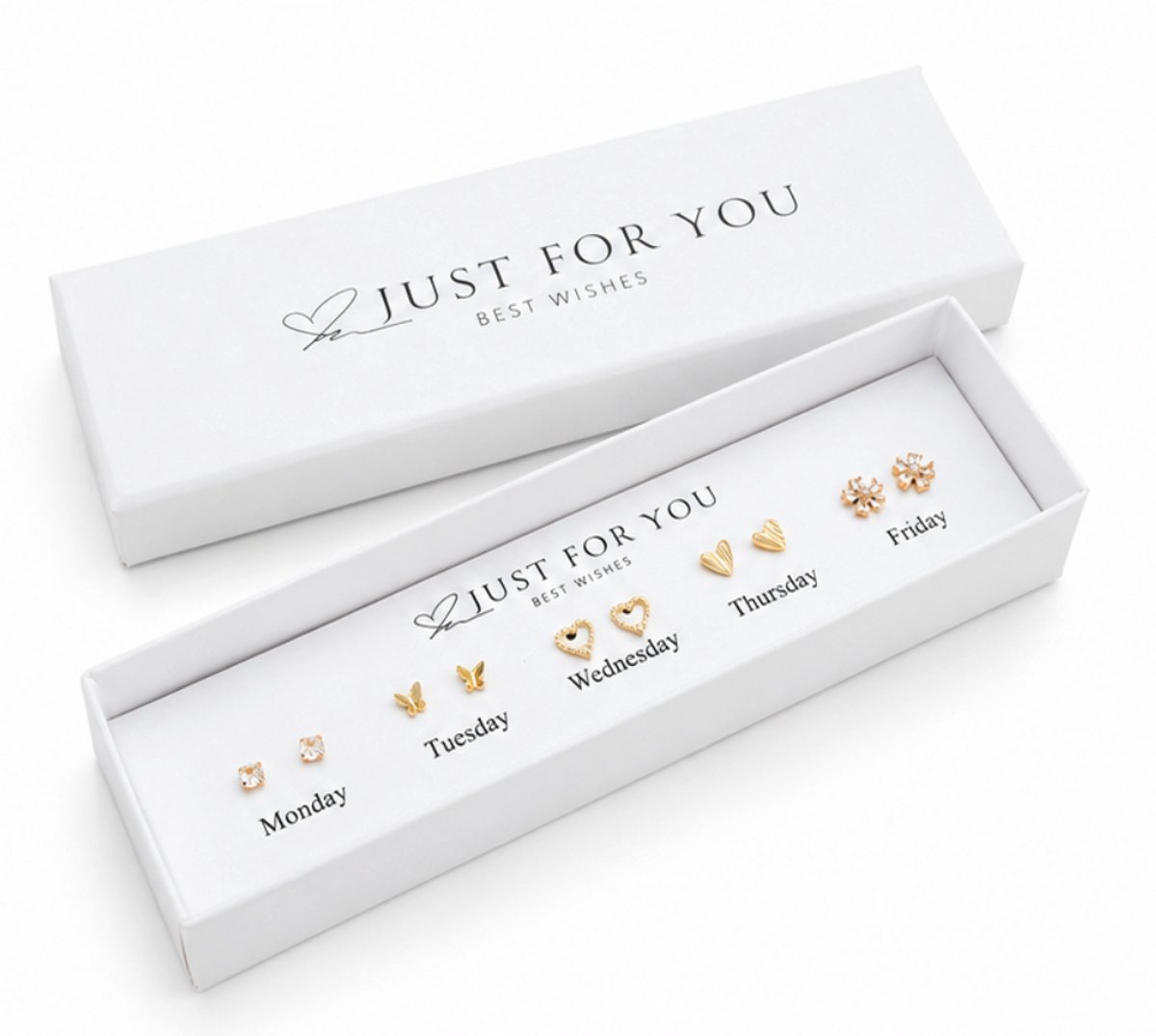 Oorbellen set - Goudkleurig - week set - roestvrij staal - verguld -Sieraden - Oren - Vrouwen- verjaardag cadeau - cadeau - Schattige Oorbellen