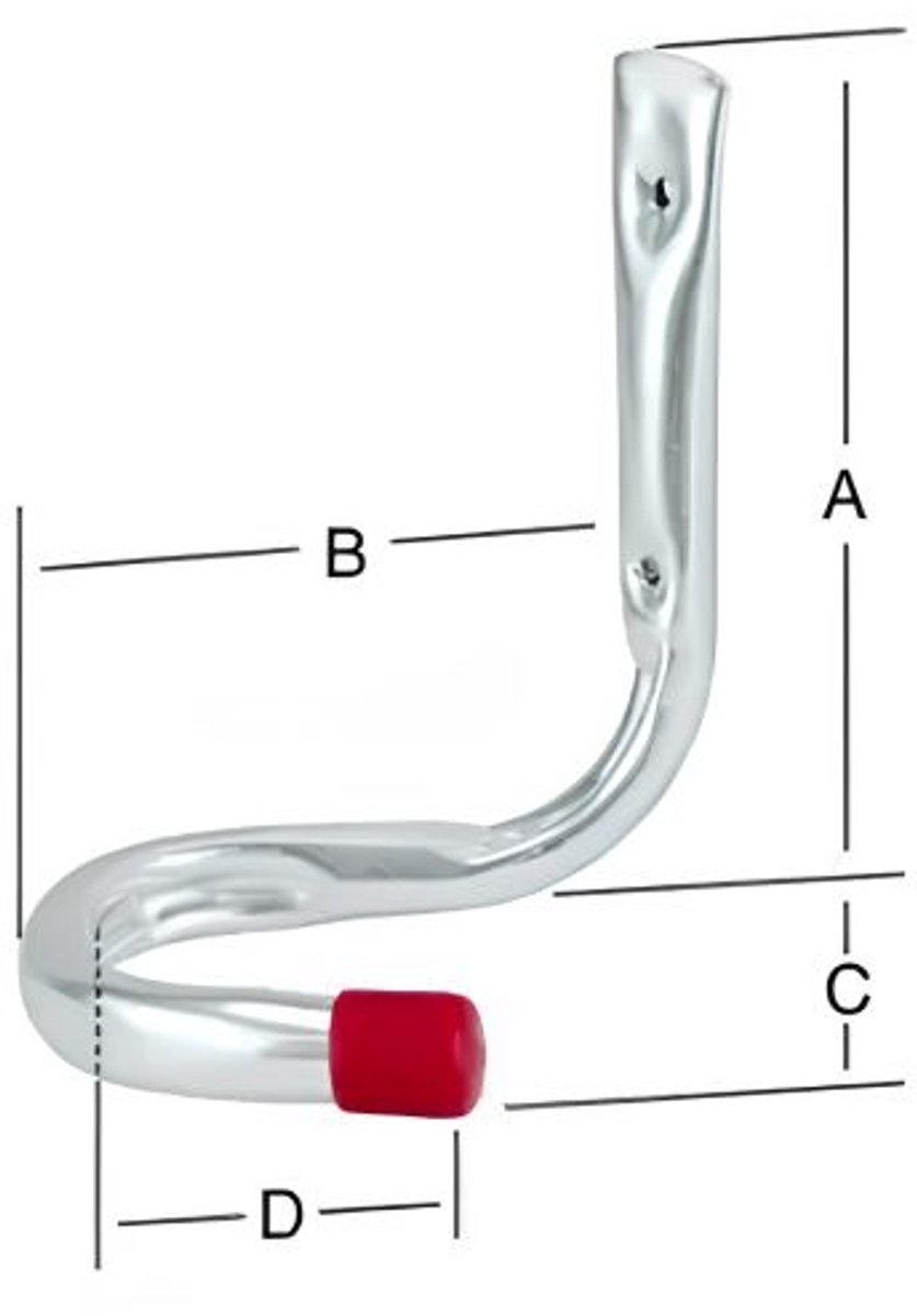 Fietshaak 150x150x110 mm – Verzinkt Staal, 90 mm Binnenmaat