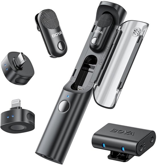 Boya Magic 02 voor Usb C, Lightning & 3,5mm