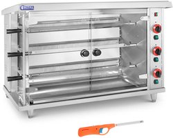 Royal Catering RCGCG-15 - Gas Kipgrill - 15 kW - Drie Spitten - Staal en Glas